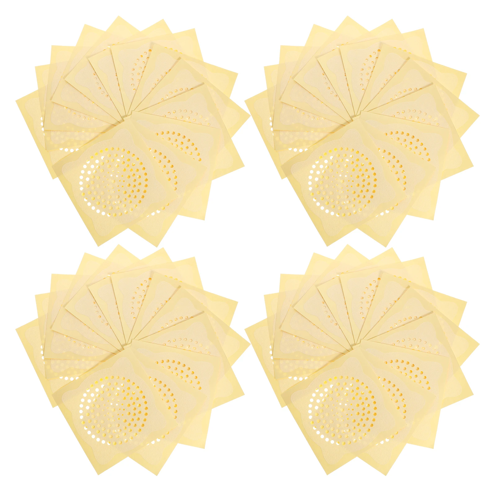 

100Pcs Floor Drain Sticker Disposable Non Woven Fabric for Bathroom Shower Stall Laundry Bathtub Kitchen Washbasin Anti-Hair