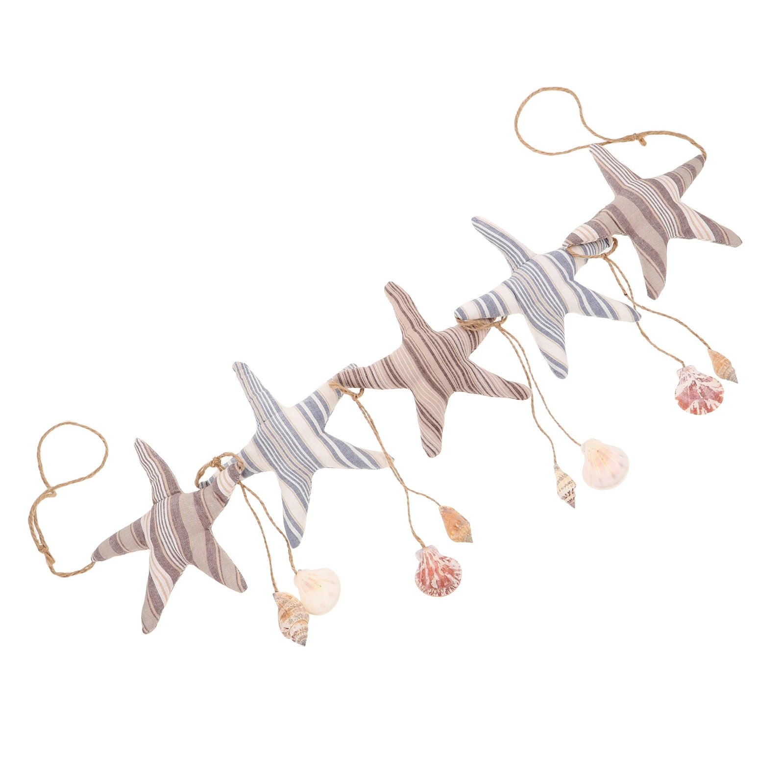 

5pcs Sea Star Seashell Garland Coastal Beach Party Banner Birthday Shower Wedding Home Nursery Bedroom Art Themed Coastal