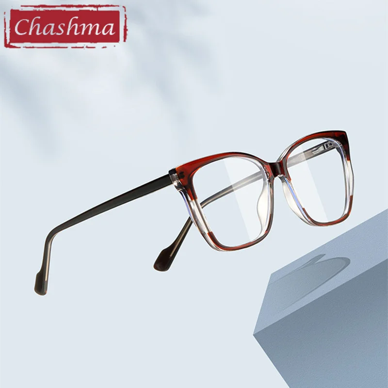 

Chashma Prescription Glasses Women Cat Eye Optical Myopia Crystal Girls Eyeglasses Frames Recipe Lenses Spring Hinge Spectacles