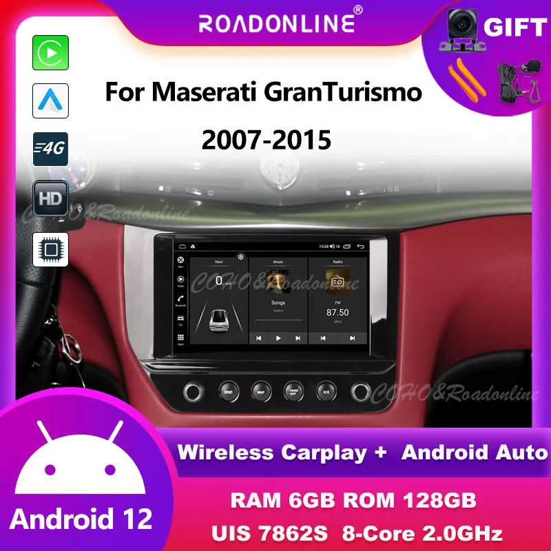 

For Maserati GranTurismo 2007-2015 UIS7862S Octa-core 6+128gb Car Navigation CarPlay Car Radio with screen Multimedia player