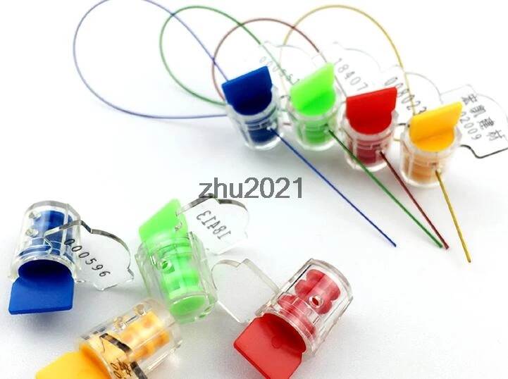 20pcs Easy to Use Water&Electric Meter Seal Lead Seal Anti-theft Without Wire Button Shape Black Red Orange Yellow Blue Green