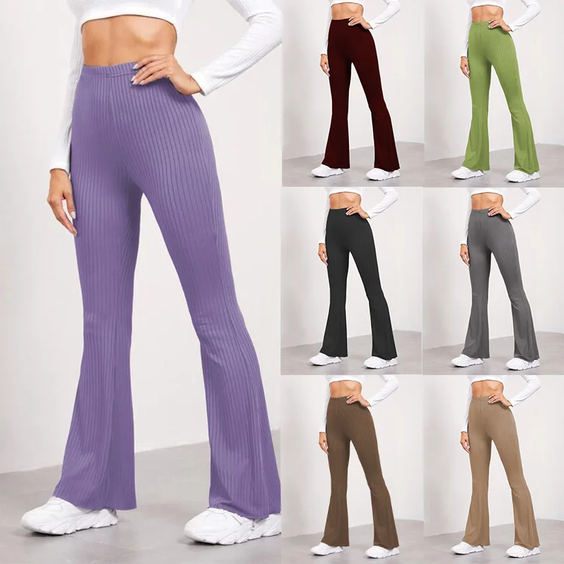 

Брюки для йоги с высокой талией и рогом, лето 2021, новые европейские и американские женские спортивные брюки с завязками