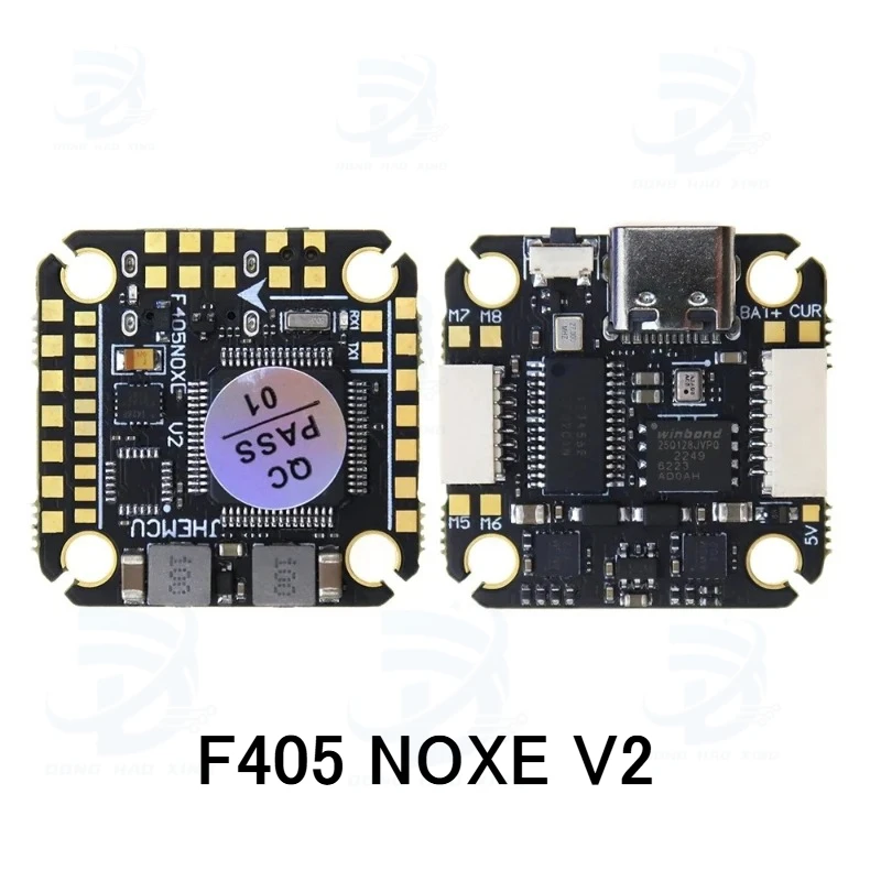 1pcs for F405 NOXE V2 Flight Controller Baro OSD 16MB BlackBox 5V 10V Dual BEC 20X20mm LIPO for FPV Freestyle Drone DIY Parts