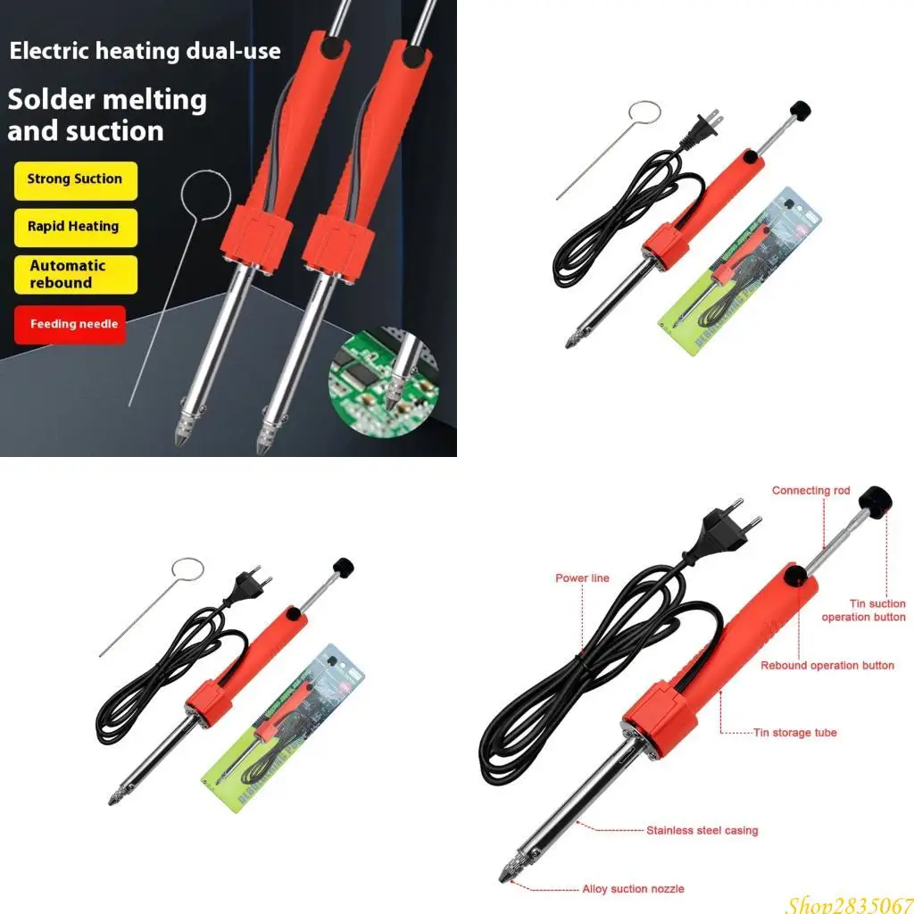 

Industrial Desoldering Tool Solder Sucker For Electronics Hobbyists Professional 831F