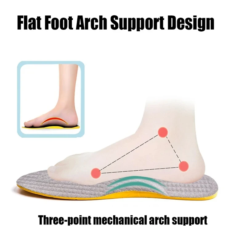 1 Paar orthopädische Einlagen für Plattfüße, O/X-Fußform, mit Fußgewölbestütze, orthopädische Einlagen, Einlagen bei Plantarfasziitis, Fußpflegeprodukte. – Detail 2