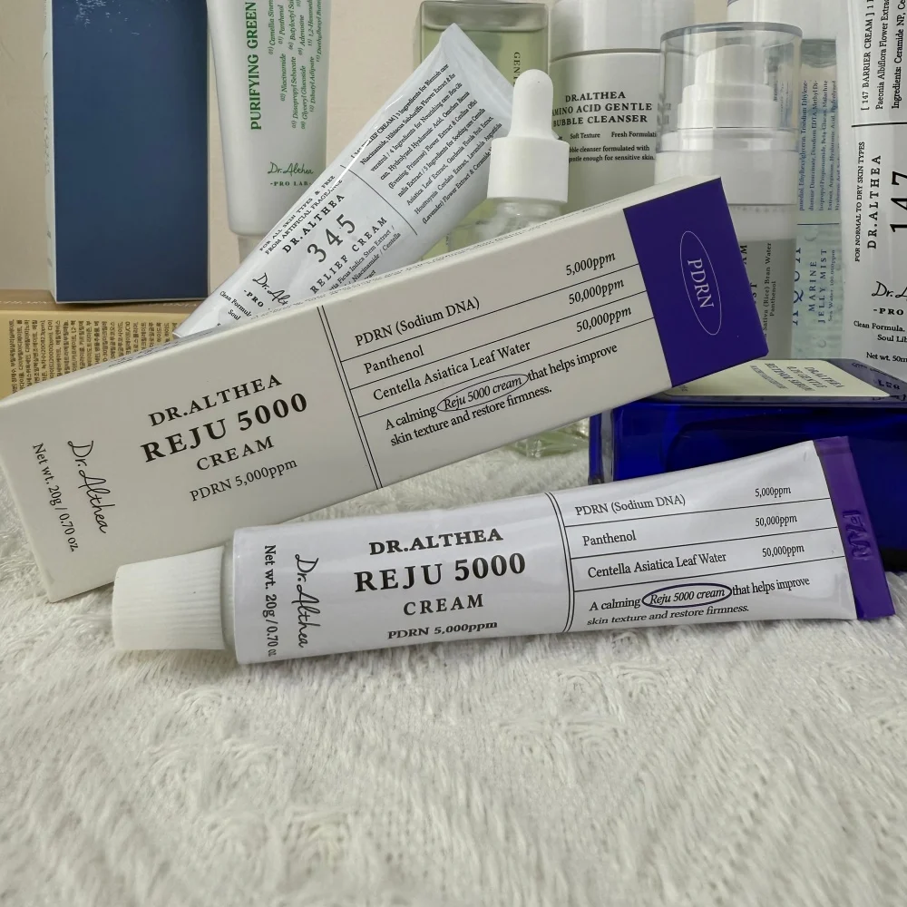 Dr. Althea Reju 5000 PDRN Skin Repairing Cream Panthenol Centella Triple Hyaluronic Acid Intensive Relief Lightweight Cream