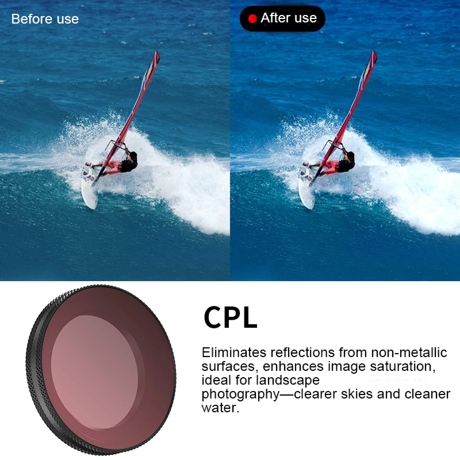 DJI 오스모 나노 CPL ND8-ND64 필터, 야외 스포츠 촬영용 편광 보호 카메라 렌즈