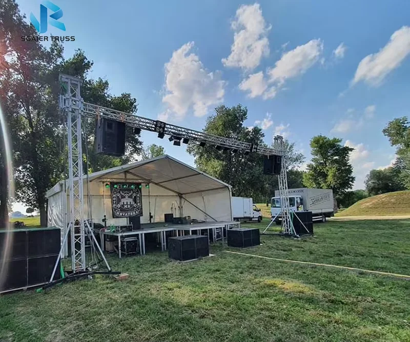 

Band Show TUV Certification Fast Set Up Stage Design In 290*290mm Truss And Stage