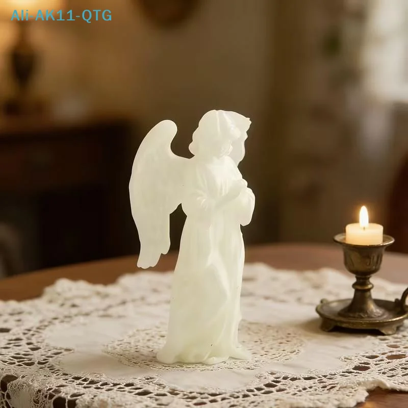 Hot Glow In Dark Cute Fairy Girl Angel Figurine Peaceful Prayer Angels Statues Home Decorative