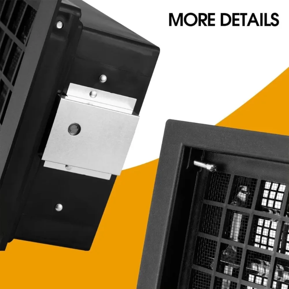 Gereedschappen en woningverbetering 10-pack 8" x 16" automatische foundationventilatie voor het ventileren van kruipruimte vervangende automatische ontluchter, zwart