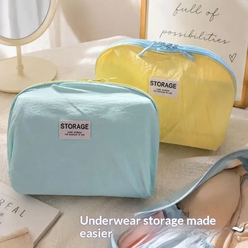 Multi-purpose Underwear Storage Bag Compression Function Three-in-One Set Clothing Storage Bag Lightweight Portable 1PC