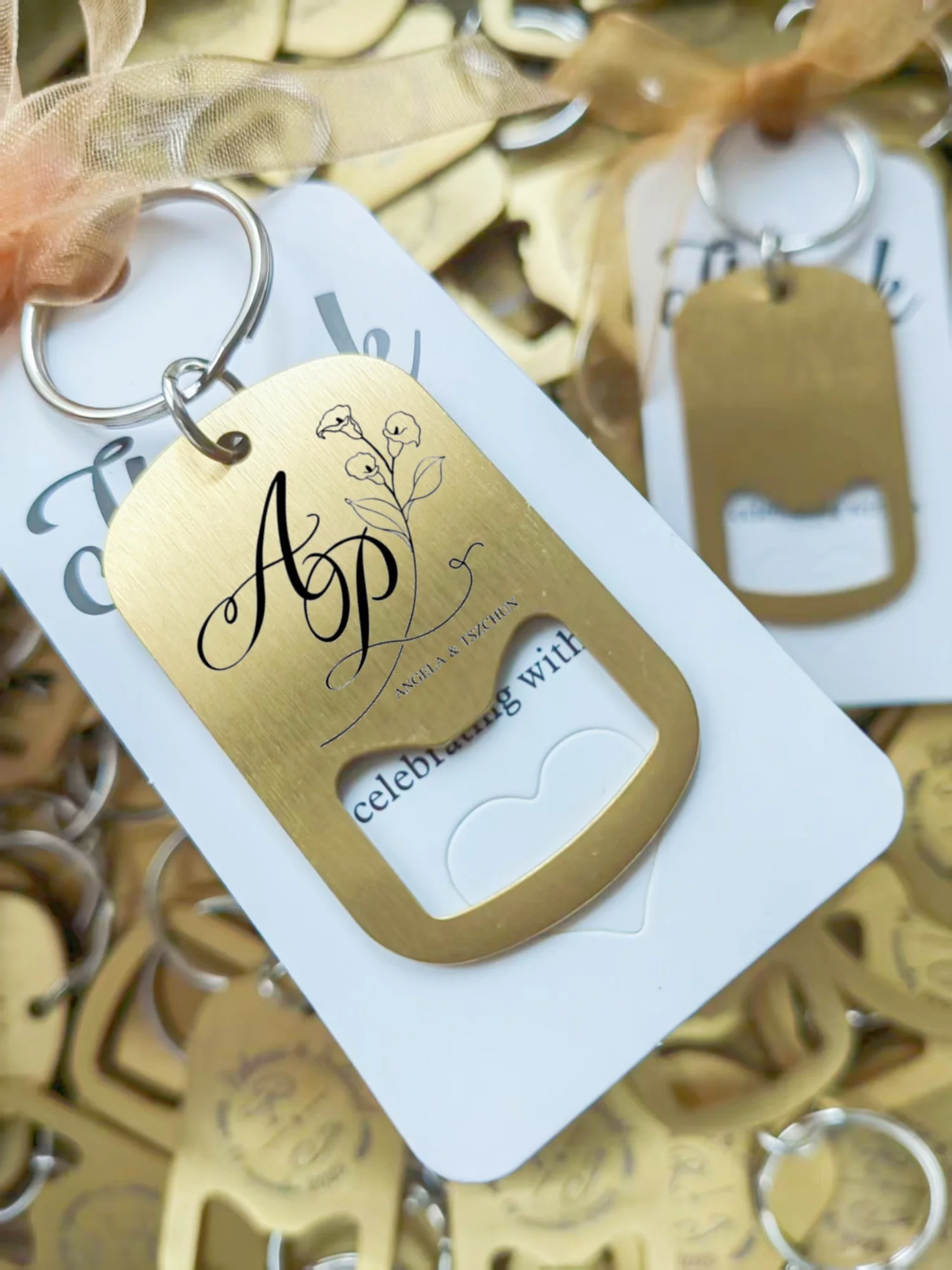 Personalisierter Schlüsselanhänger Hochzeitsgeschenke für Gäste Flaschenöffner für Partygeschenke Taufe Geburtstag Brauerei Individuelles Souvenir – Detail 13