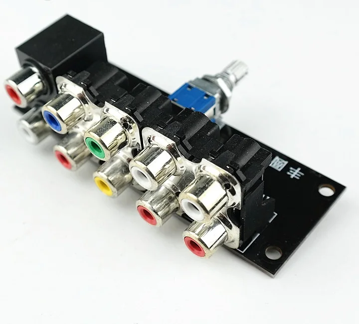 Audio Signal Switch Input Selection Board RCA 4 Ways Audio source Signal Relay Selector Switching Board for Home Theater