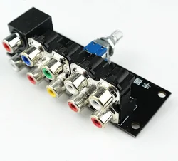 Audio Signal Switch Input Selection Board RCA 4 Ways Audio source Signal Relay Selector Switching Board for Home Theater