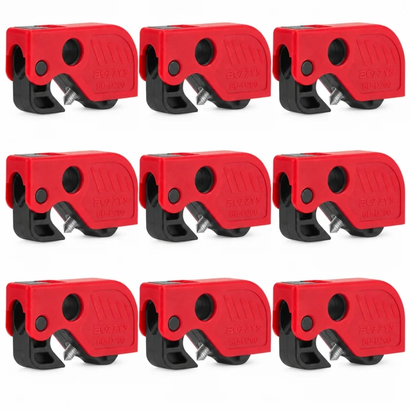 BOZZYS Multi-Function Adjustable Breaker Lockout, OSHA Compliant LOTO Energy Isolating Device, ≤8mm Handle, Reinforced Nylon