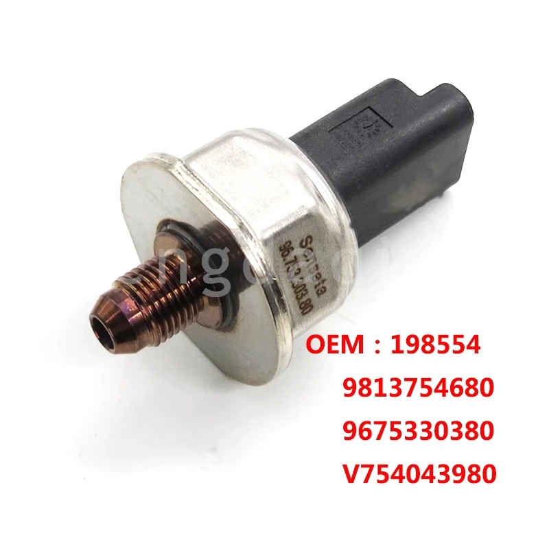 

198554 V754043980 For Peugeot 207 208 308 RCZ 3008 408 508 5008 Citroen C4 C5 DS 3 4 5 1.6T Gasoline High Pressure Petrol Sensor