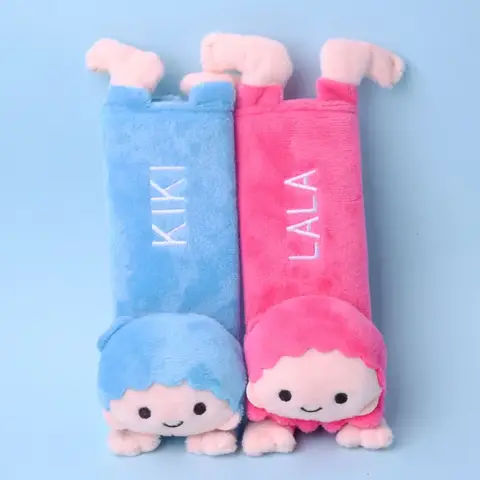 16CM Sanrio Hellokitty Melody Bilbältesskydd Kawaii Cinnamoroll Kuromi Anime Bil Axel Inredning Tillbehör 8 best sales kawaii kanelbulle - №7