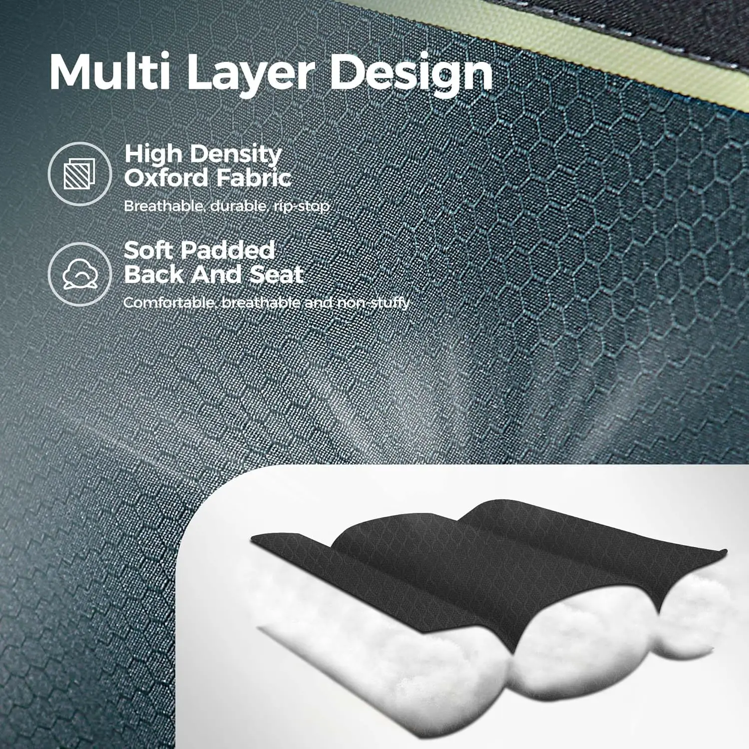 Oversized Kampeerklapstoel Zware Tuinstoel Met Koeltas