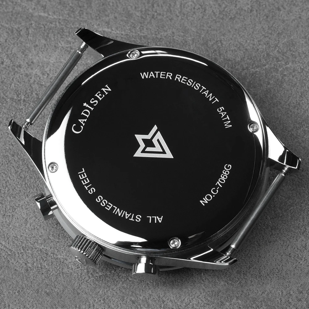 CADISEN New Mens Watches Luxury Quartz Watch For Man Chronograph Japan MIYOTA 0S11 Men Gift Luminous Waterproof Canvas Wristwatc