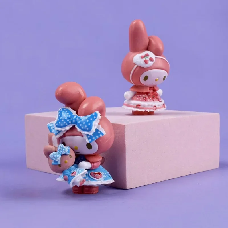ティーパーティーメイドパック メロディ クロミ フィギュア ドール ブラインドボックス ガールハート 漫画ガール ケーキオーナメント