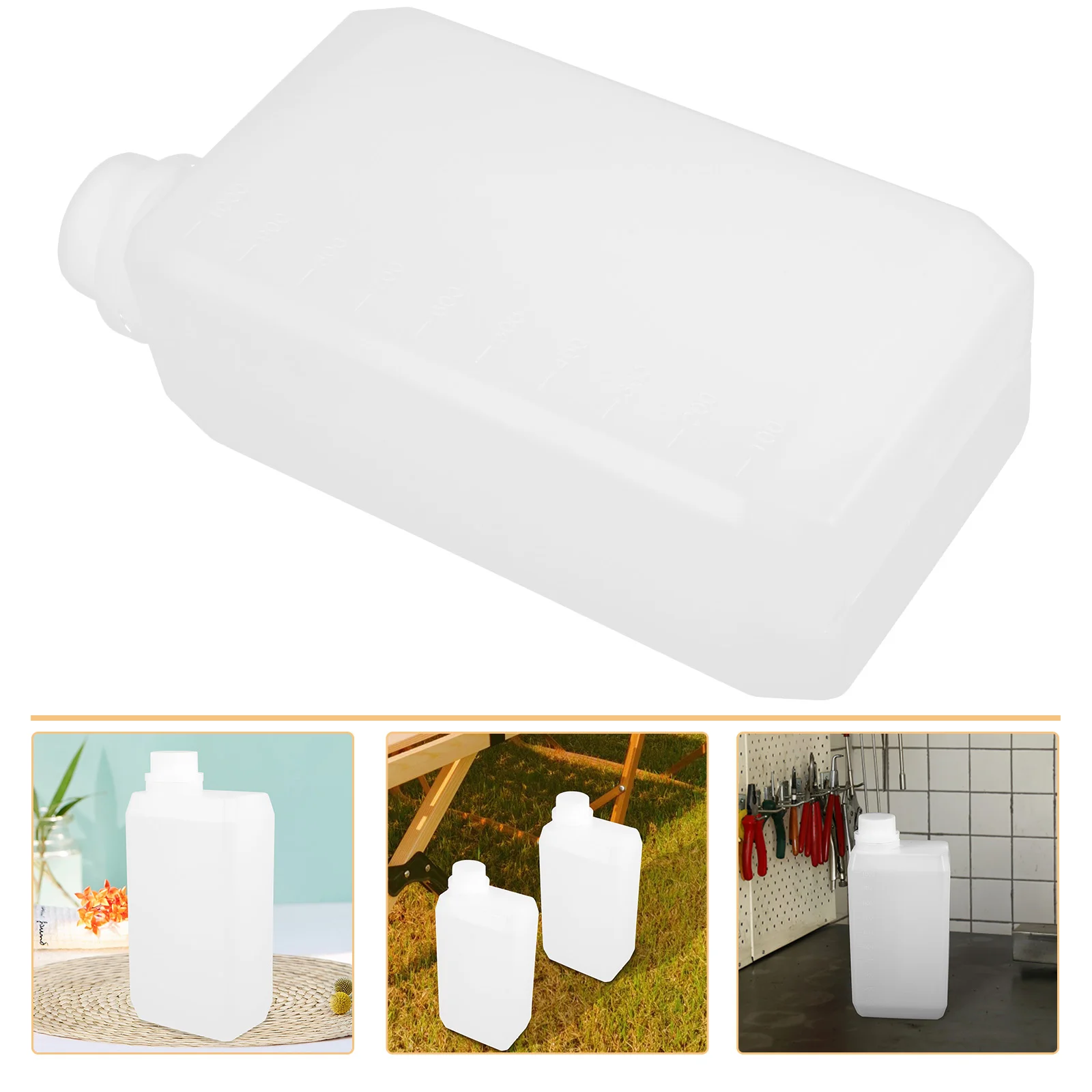 

Side Mouth Bottle Plastic Bottles with Lids 1 Liter Caps Storage Containers Oil