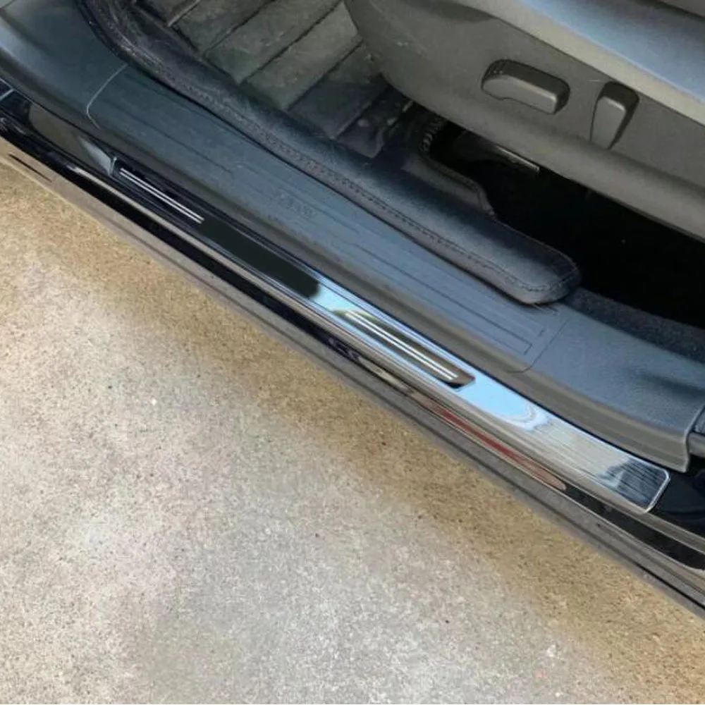 Steel External Door Sill Scuff Plate Cover For Subaru Forester 2018 2019 2020 2021 2022 2023 Threshold Strip Pedal Accessories