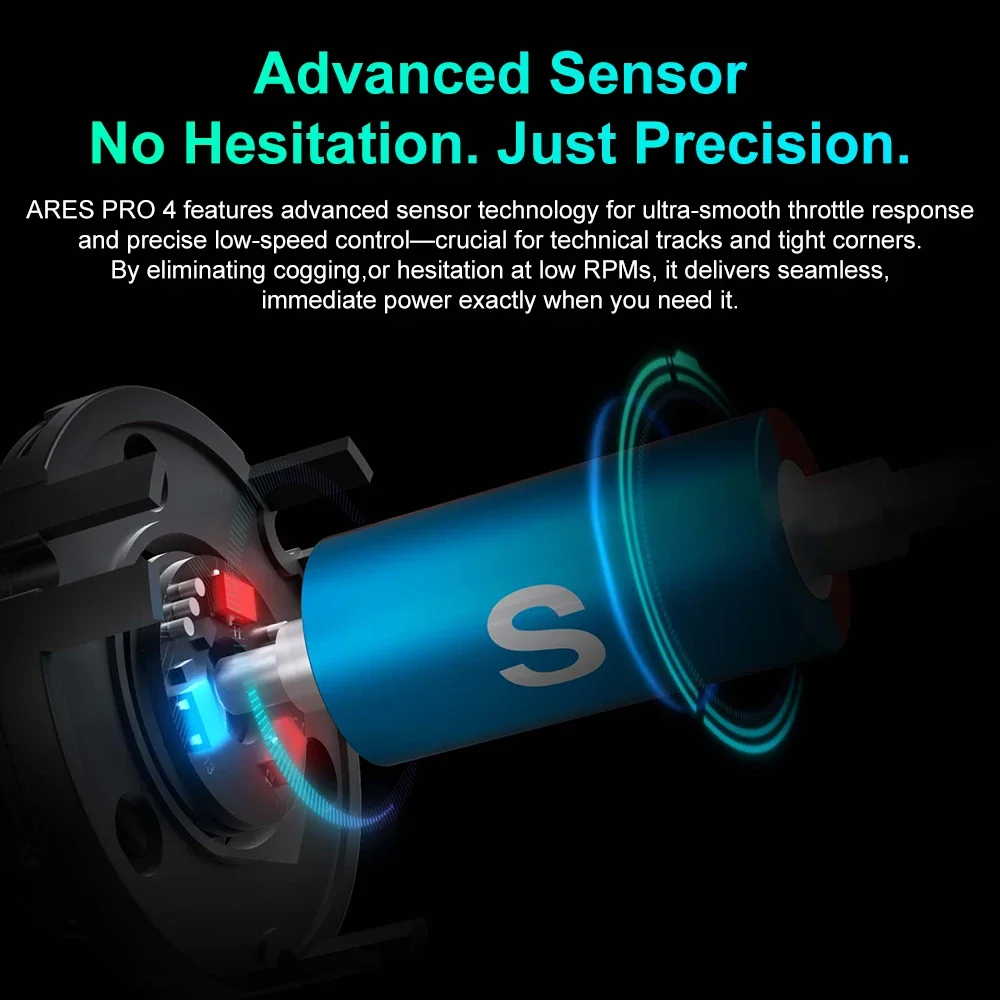 SkyDElSKYRC ARES PRO4 540 Sensored Brushless Motor ROAR Certified SPEC & MODIFIED Adjustable Timing Dual Sensor Ports For 1/10 R