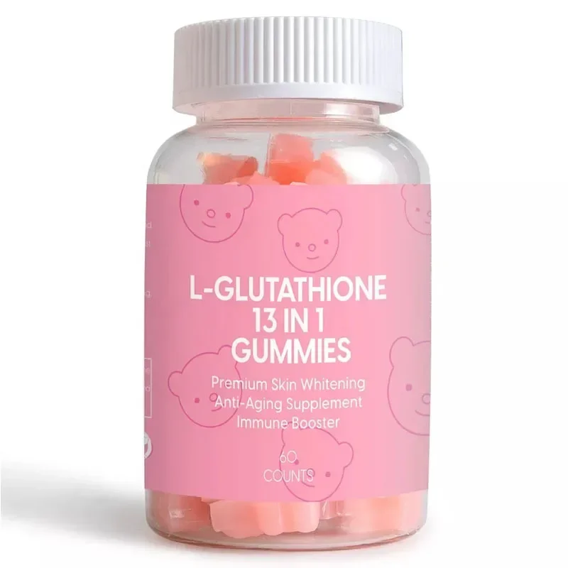 Glutathione Collagen Gummies Skin Brightening Vitamin VC Whitening Anti Skin Aging Spot Removal Dietary Supplement