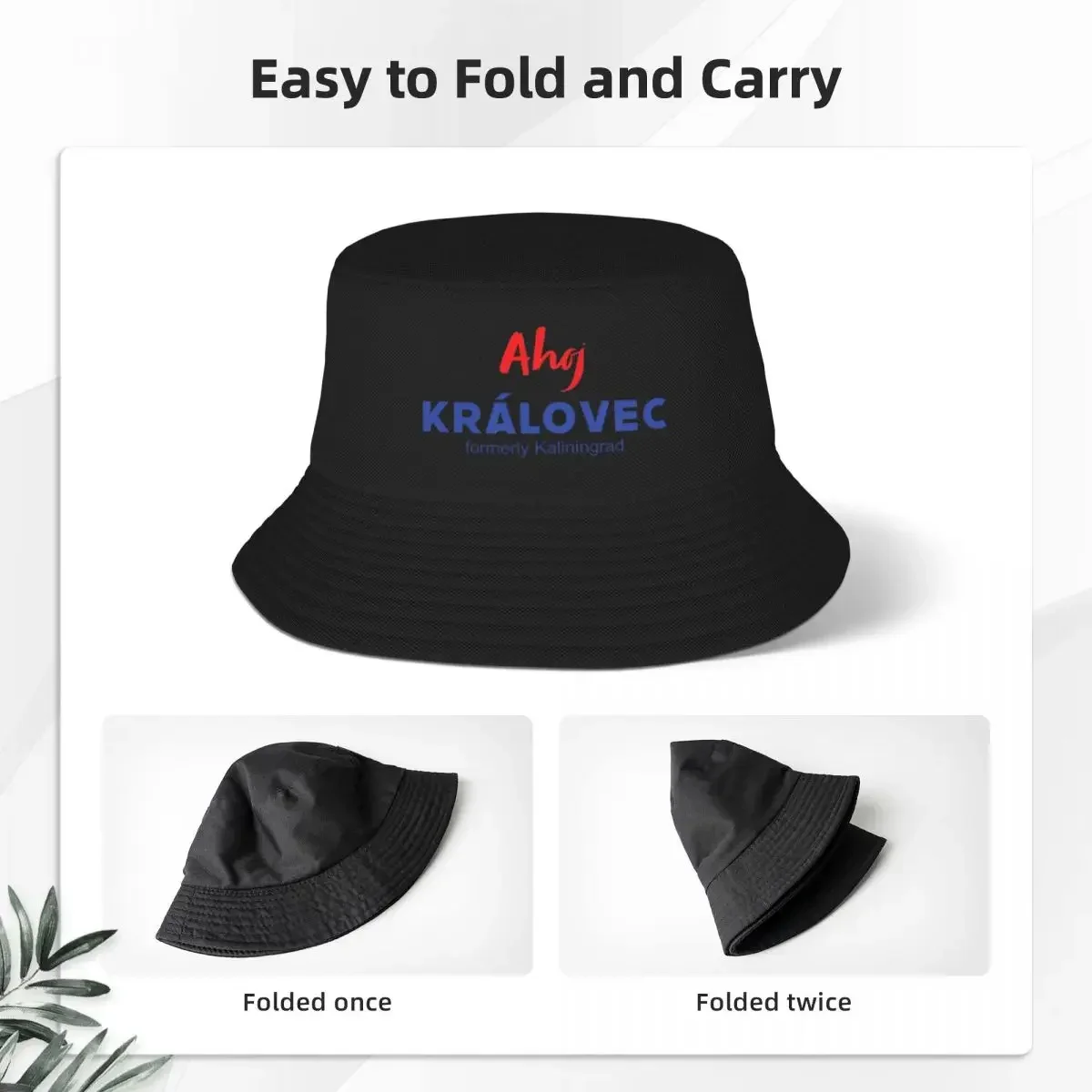 Ahoj Kralovec-sebelumnya topi nelayan topi nelayan musim panas topi ember Kralovecky Ceko lucu