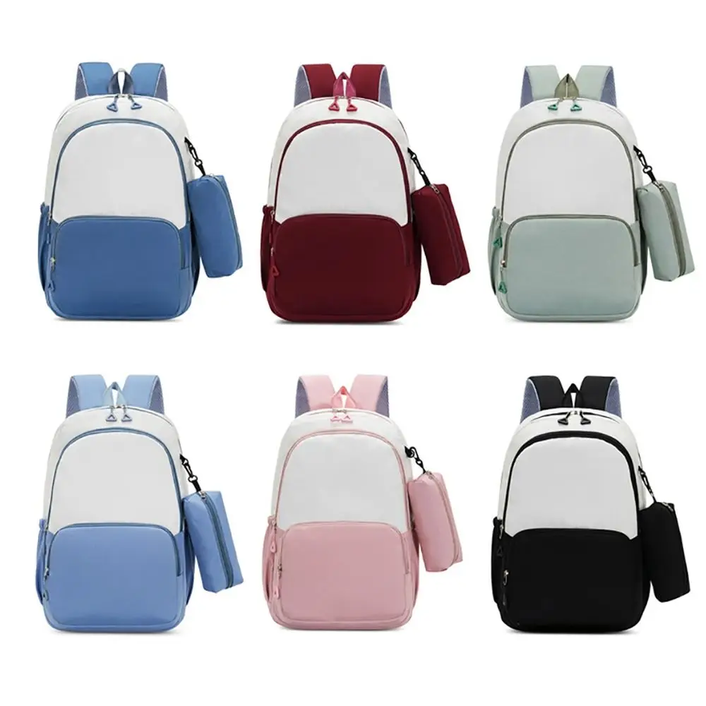 حقيبة ظهر نايلون مقاومة للماء مع حقيبة أقلام رصاص ذات سعة كبيرة حقيبة مدرسية للطلاب حقيبة تخزين قرطاسية للأطفال هدية على الكتب #6