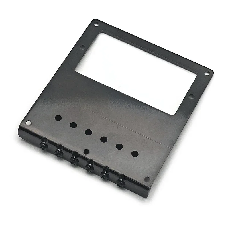 TL نمط الغيتار جسر الأسطوانة السرج والنمط مع هامبوكر هول 101x89mm-10.5x5 أجزاء الغيتار الأسود