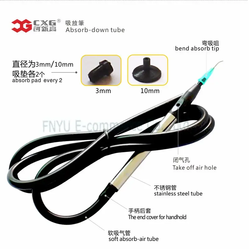 CXG 868 3 In 1 LED Welding Station ESD Electric Iron Hot Air Gun Suction Pen Dual Digital Display Intelligent Maintenance System
