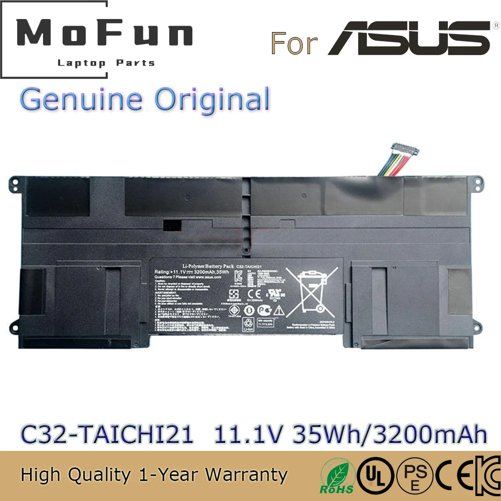 

Brand New Original C32-TAICHI21 11.1V 35Wh Laptop Battery for Asus Ultrabook Buit-in Taichi 21 Series