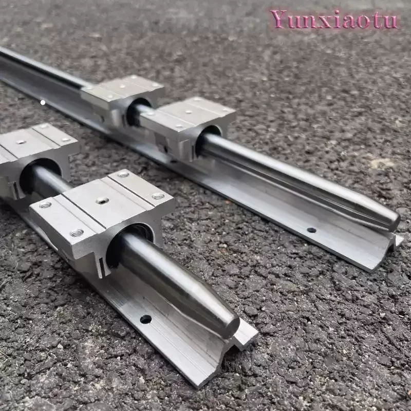 SBR Linear Guide Set - Cylindrical Optical Axis Slide Table, Load-Bearing Side-Mountable Guide Rail Slider