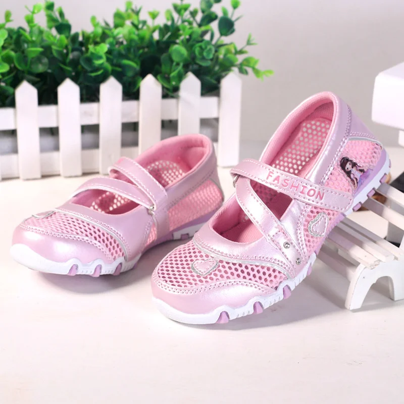 Hot Sale Summer High Quality Non-slip Children Shoes Girls Fashion Sandals Cartoon Princess Sandals Kids Flat