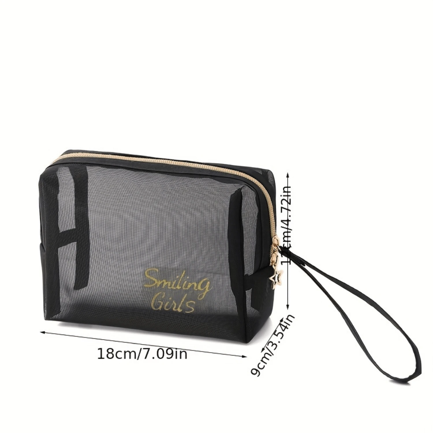 Ensemble de sacs à cosmétiques semi-transparents en maille 5 pièces, organisateurs de toilette portables, Kit de voyage parfait incontournable