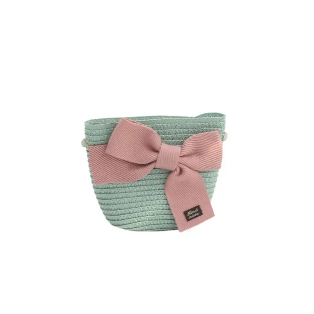 

Girl Gift Handbag Shoulder Bag Summer Travel Children Straw Hat Sun Visor Hat Korean Style Girl Cap Same Style Bags