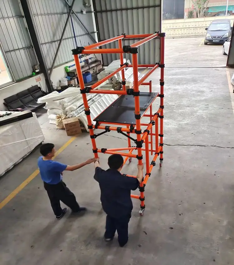 Electrical power insulated ladder frame, weak current scaffold folding type, small size, convenient storage