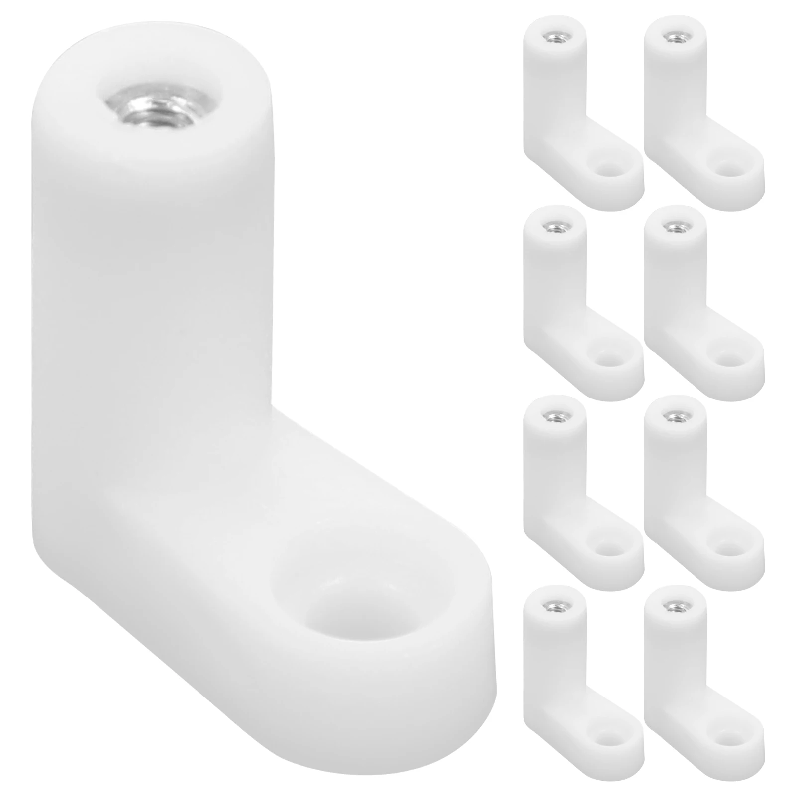 

50 set Plastic Pcb Standoffs L Shape Insulated Spacers Screws Mounting Circuit Secure Stable White Hardware Breadboard