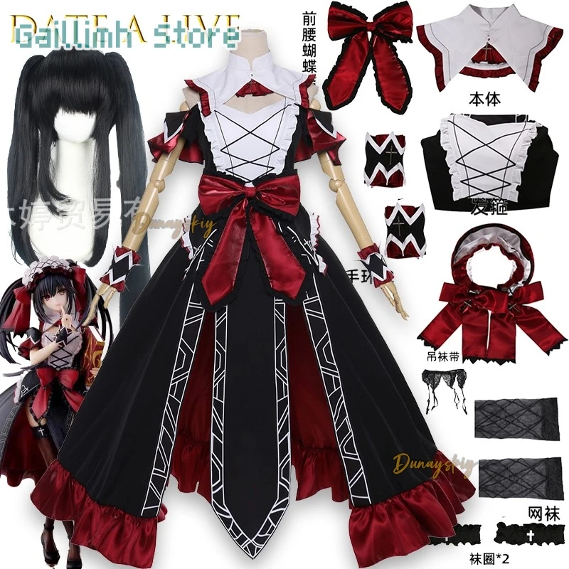 Dat e ALive Tokisaki Kurumi Cosplay ktaAdmonishing Diary Anime tenue personnage robe Halloween fête Lolita noël Cos