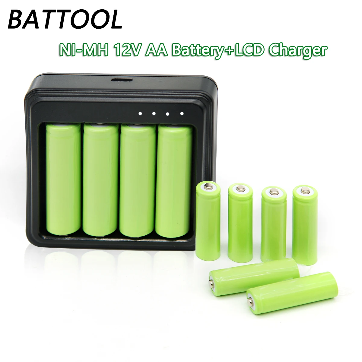 Battool High Performance Battery 1200mah AA Long-Lasting NI-MH 1.2 Volt Batteries AA,Controllers Battery,Battery Charger