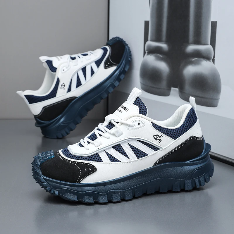 

New High end Men's Shoes Fashion Trend Versatile Casual Shoes Thick soled Increased Wear resistant Running Sports Shoes sneakers