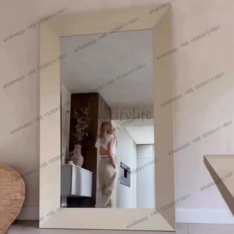 Square Barber Mirror Floor Funky Long Makeup Bedroom Shower Full Body Aesthetic Mirror Standing Vanity Espelhos