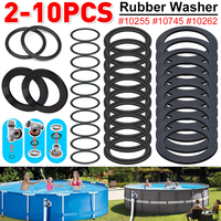 2-10PCS Rubber Washer O Ring Seal Rubber Gasket 10745 10262 10255 for Intex Poolnars10747/25006 Swimming Pool Equipment Parts