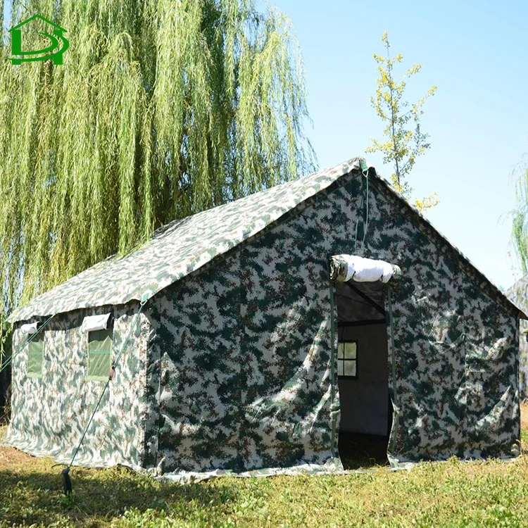 Tienda de campaña de tela de lona de invierno de camuflaje impermeable a la venta