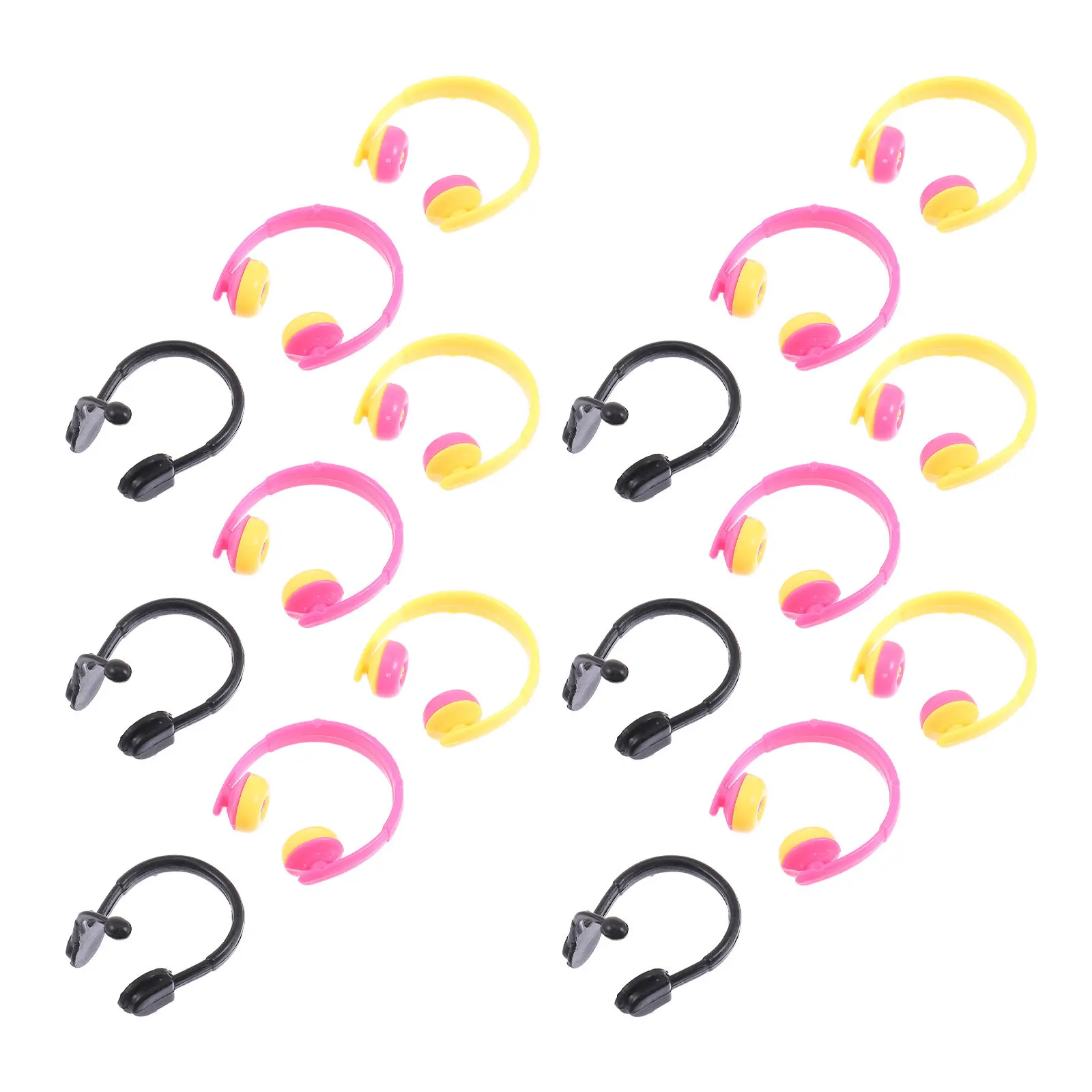 

80Pcs Mini Plastic Sunnies Props for Decorative Headset Accessories Fashionable Girlish Style DIY Craft Supplies