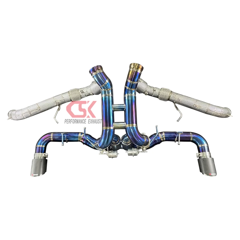 High Quality Titanium Exhaust for  540C 570G 570S CSK Downpipe End Auto Performance Parts