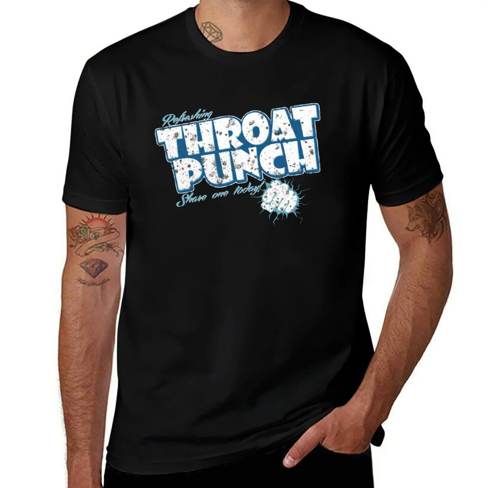 

Throat Punch T-Shirt Man t-shirt summer clothes custom shirt mens designer clothes