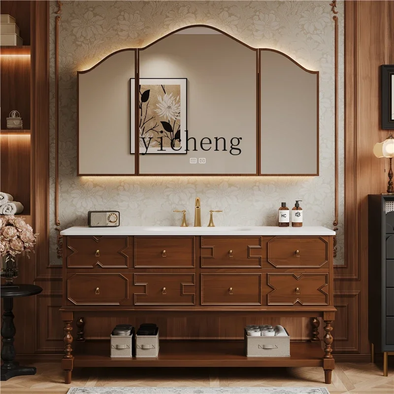 TP-5 Bathroom Cabinet Combination Rock Plate Hot Bending Basin Middle Washstand Pool Toilet Wash Basin