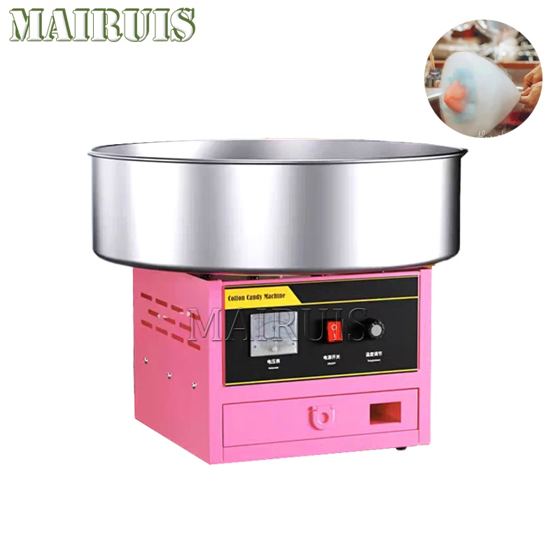 220V Commercial Sweet Cotton Candy Maker Electric Automatic Marshmallow Flower Fancy Candyfloss Sugar Floss Machine